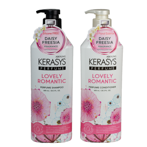 Kerasys Perfume Lovely Romantic Shampoo + Condicionador 600ml (Grátis SENKA - Perfect Whip A 50g) - Imagem 2